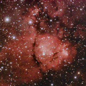 IC1795 es una región de formación estelar con nubes de polvo muy contrastadas