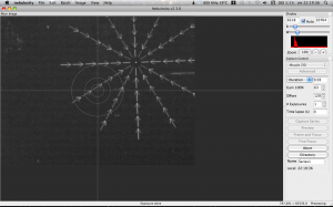 Colocar la máscara dentro del campo de la CCD